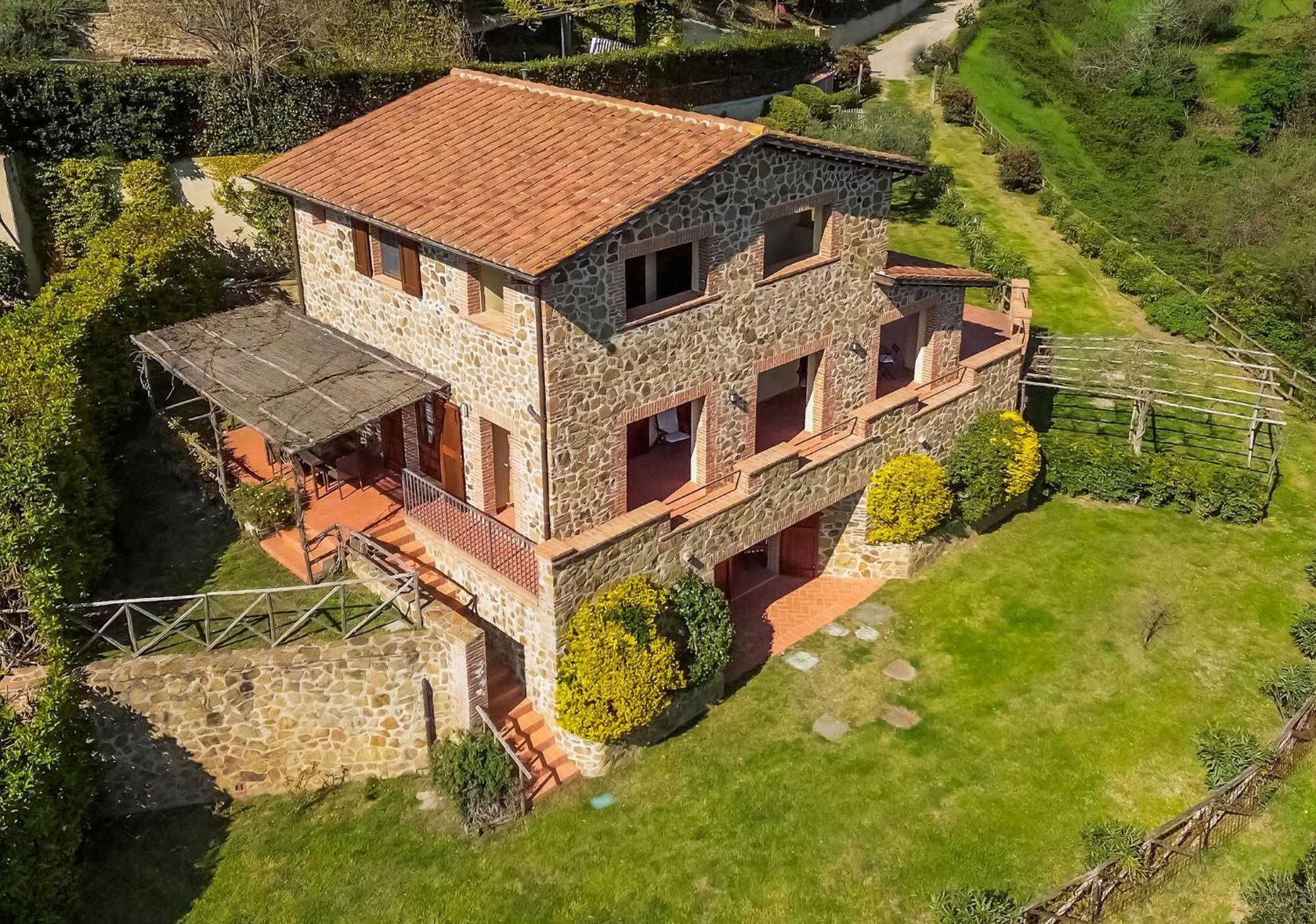 Home With A View In Scansano, Tuscany מראה חיצוני תמונה
